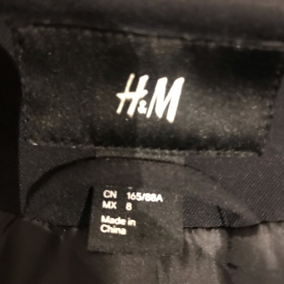 Black blazer with front zipper - Picture 4 of 4